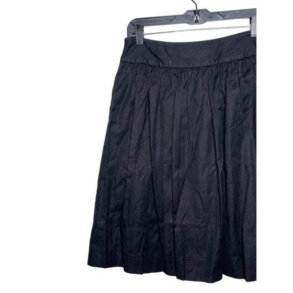 Prize Skirt Women Sz 6 Black A Line Full Solid Linen Blend Neutral Bohemian Dark - Picture 7 of 12